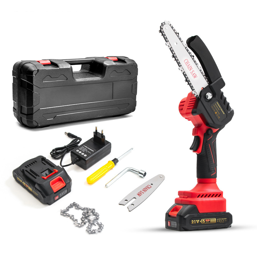 21V 900W Rechargeable 6 Inch Woodworking Garden Logging Mini Electric Chain Saw