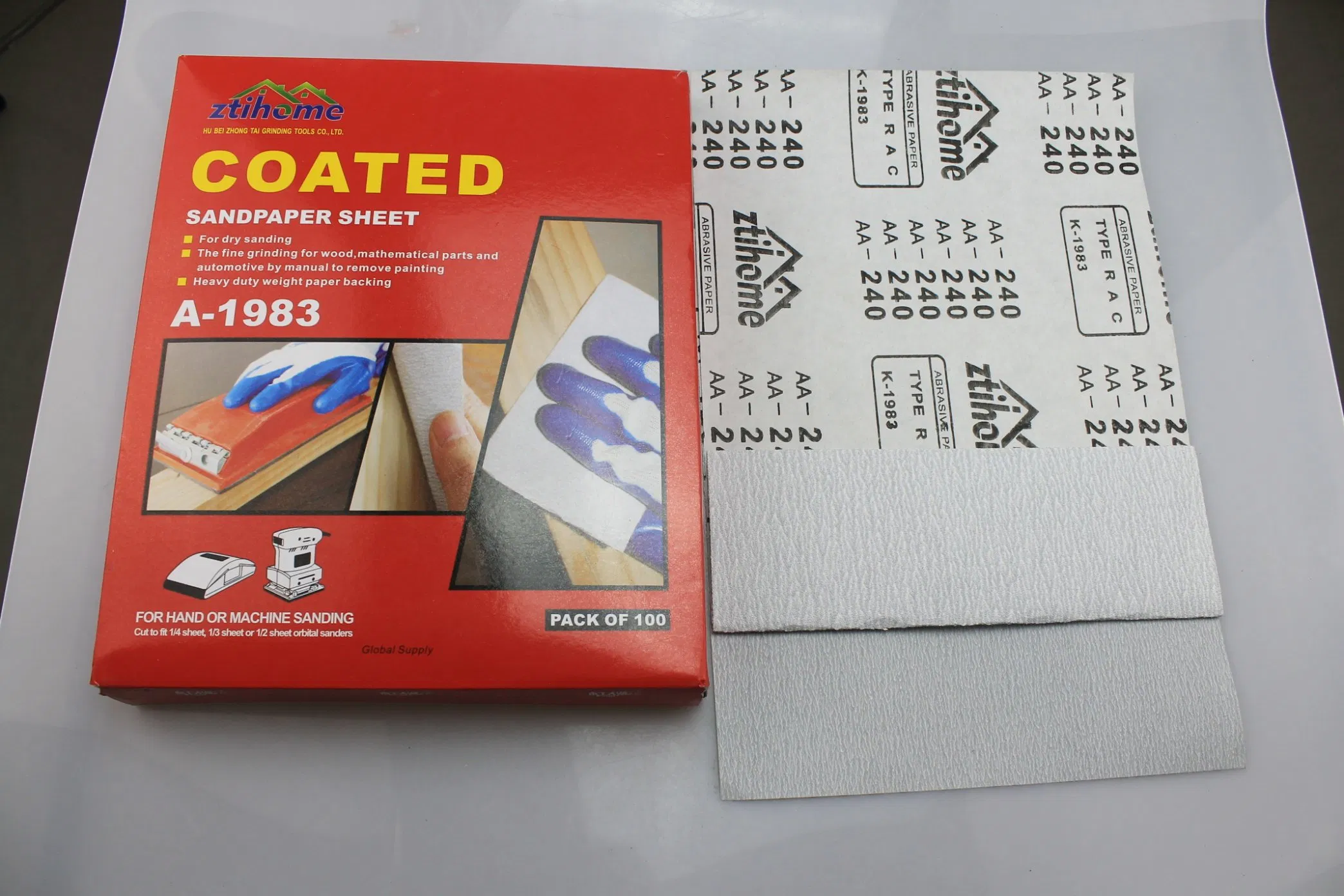 Наждачная бумага алюминиевый оксид для сухой шлифовки