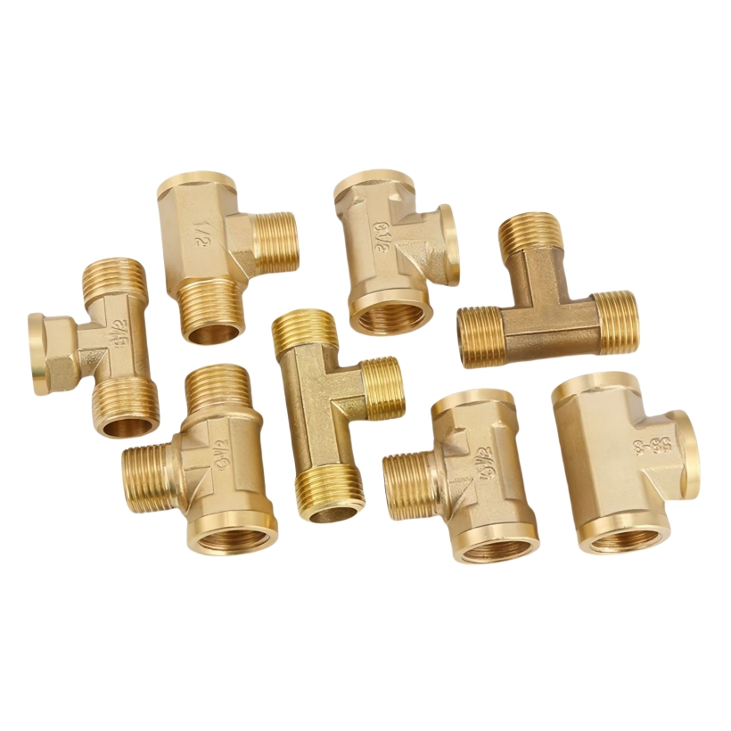 Brass Copper Union Tee Compression Tube Fitting for Secure Connections