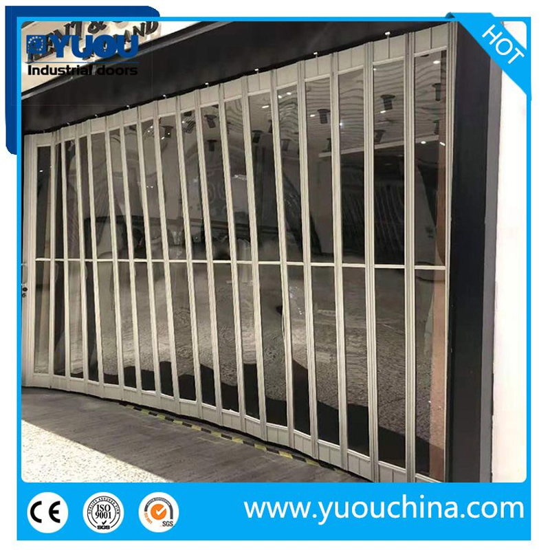 Polycarbonate Folding Sliding Door Special for Shop and Mall