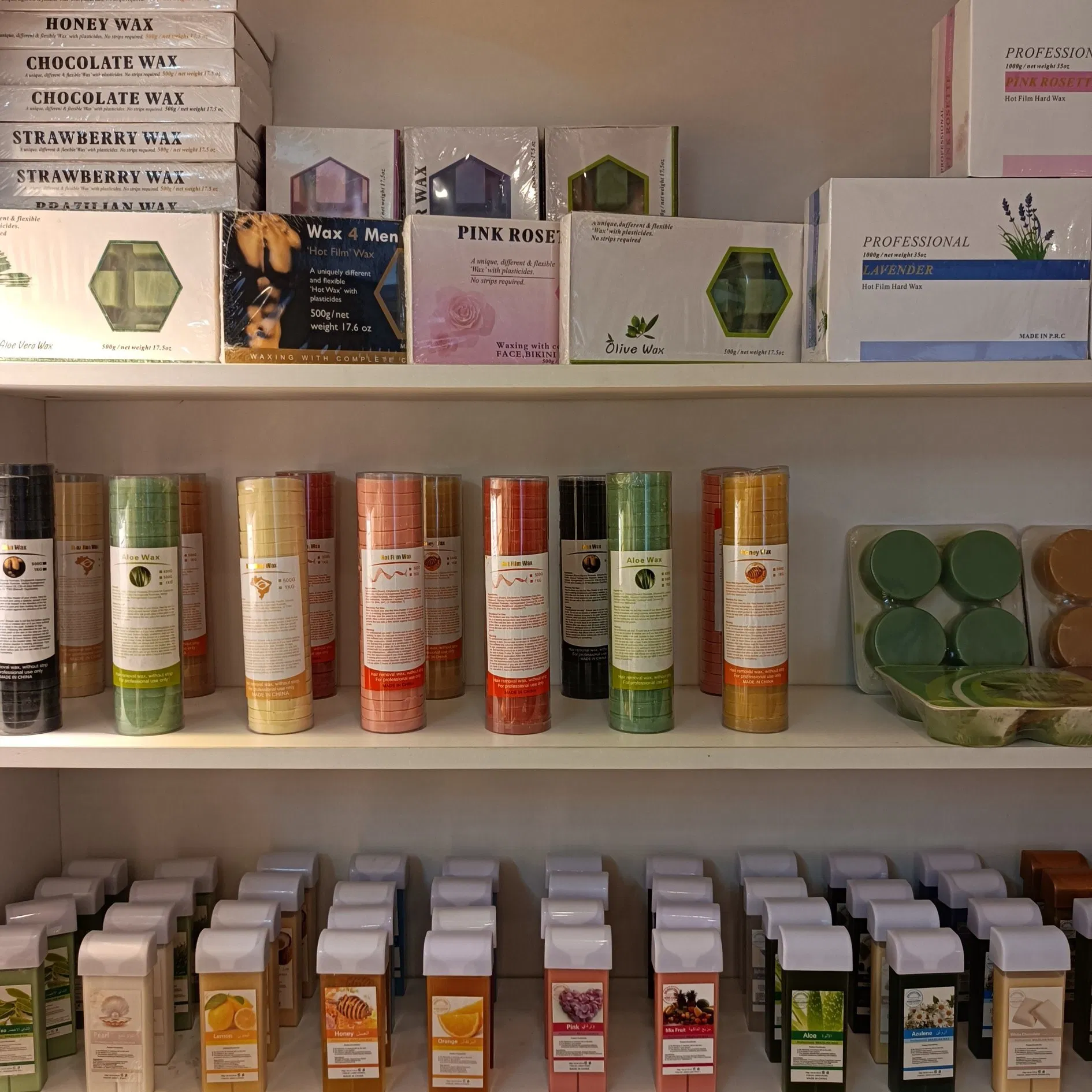 500g Aloe Hot Film Hard Wax Block No Strips Hair Removal