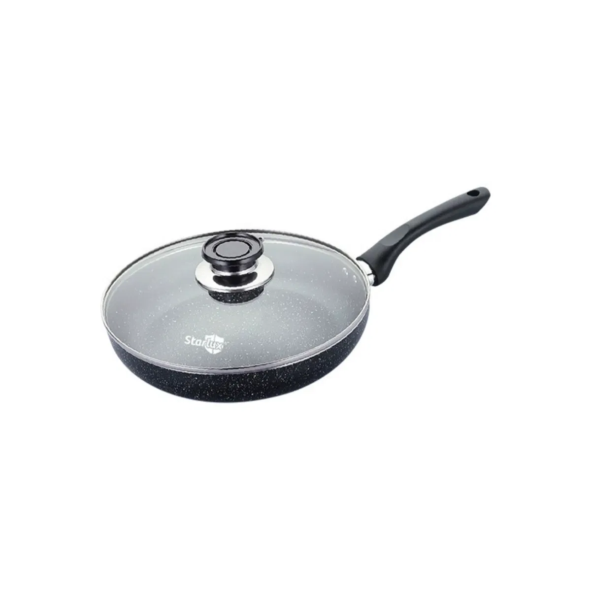 Nonstick Wok Pan with Glass Lid for Electric, Induction and Gas Stoves