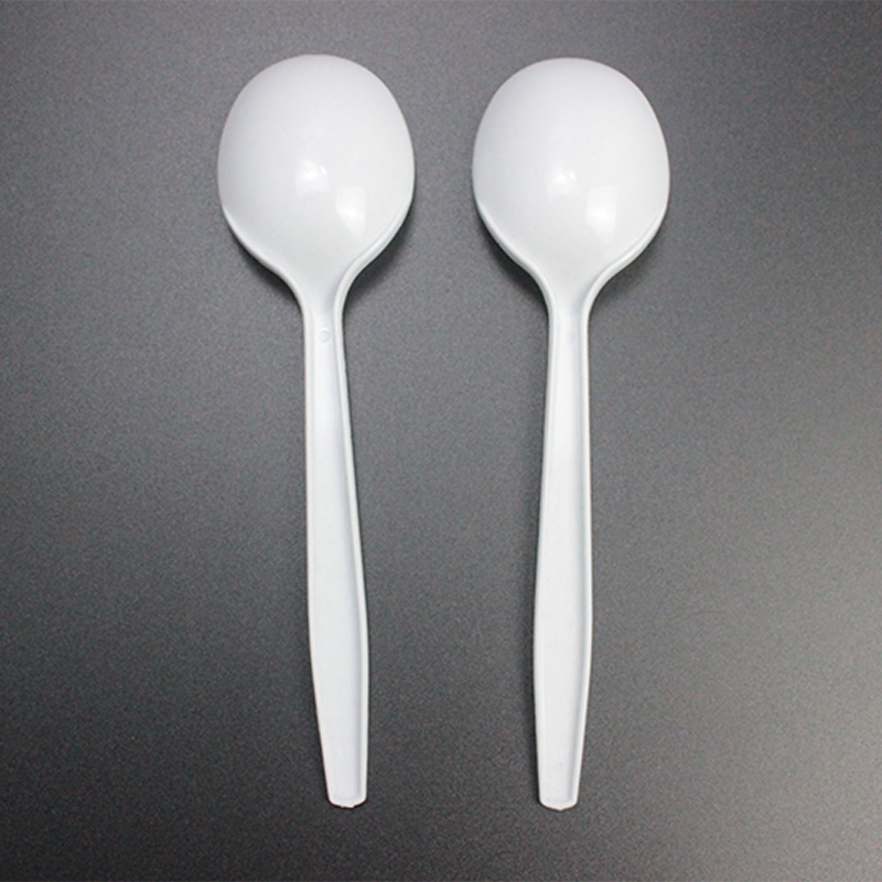 Disposable Plastic Cutlery PP Heavy Duty Soup Spoon