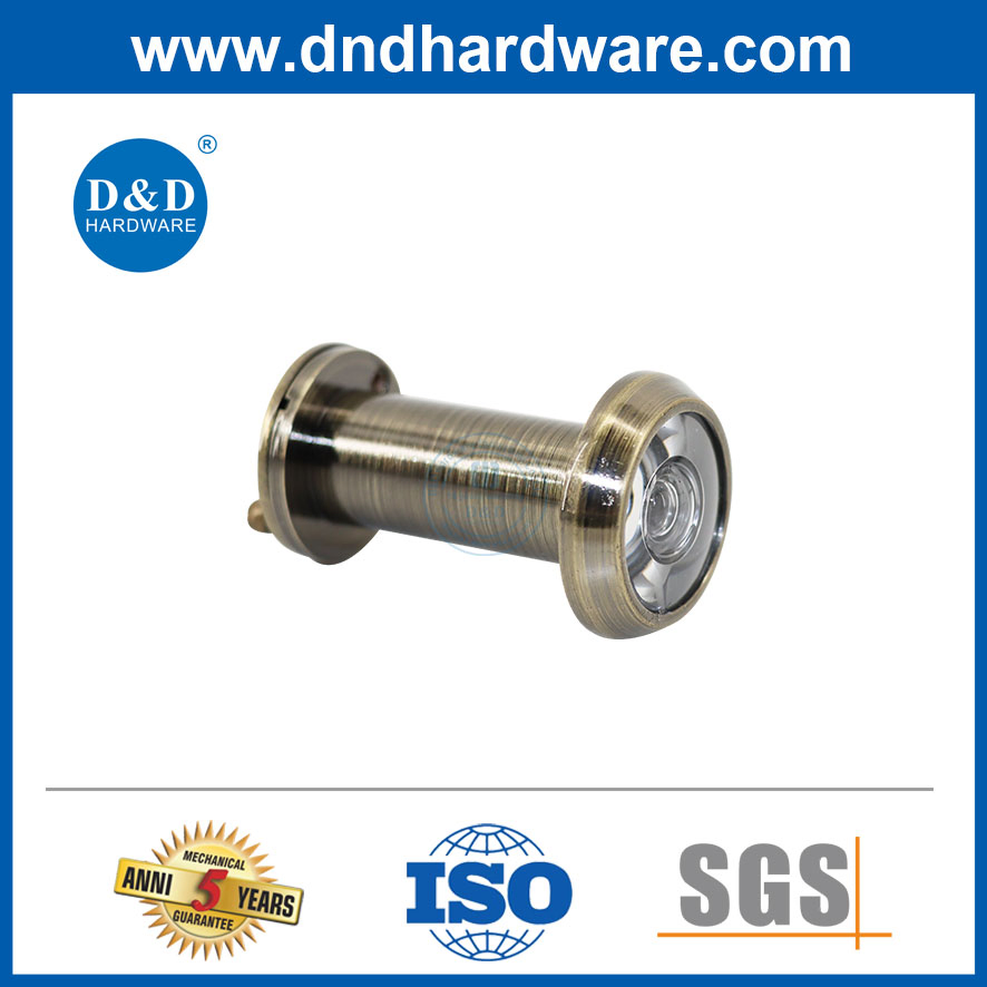 Wholesale Golden Zinc Alloy 180 Degree Angle Door Viewer Peephole with Cover