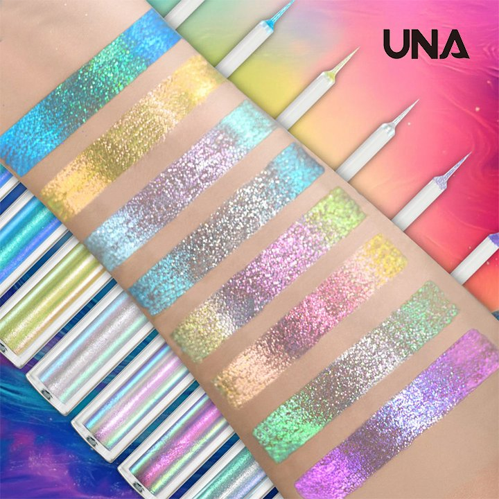 Wholesale New Color Multichrome Eyeliner Vegan Duochrome Waterproof Metallic Colorful Liquid Christmas Chameleon Eyeliner Pencil