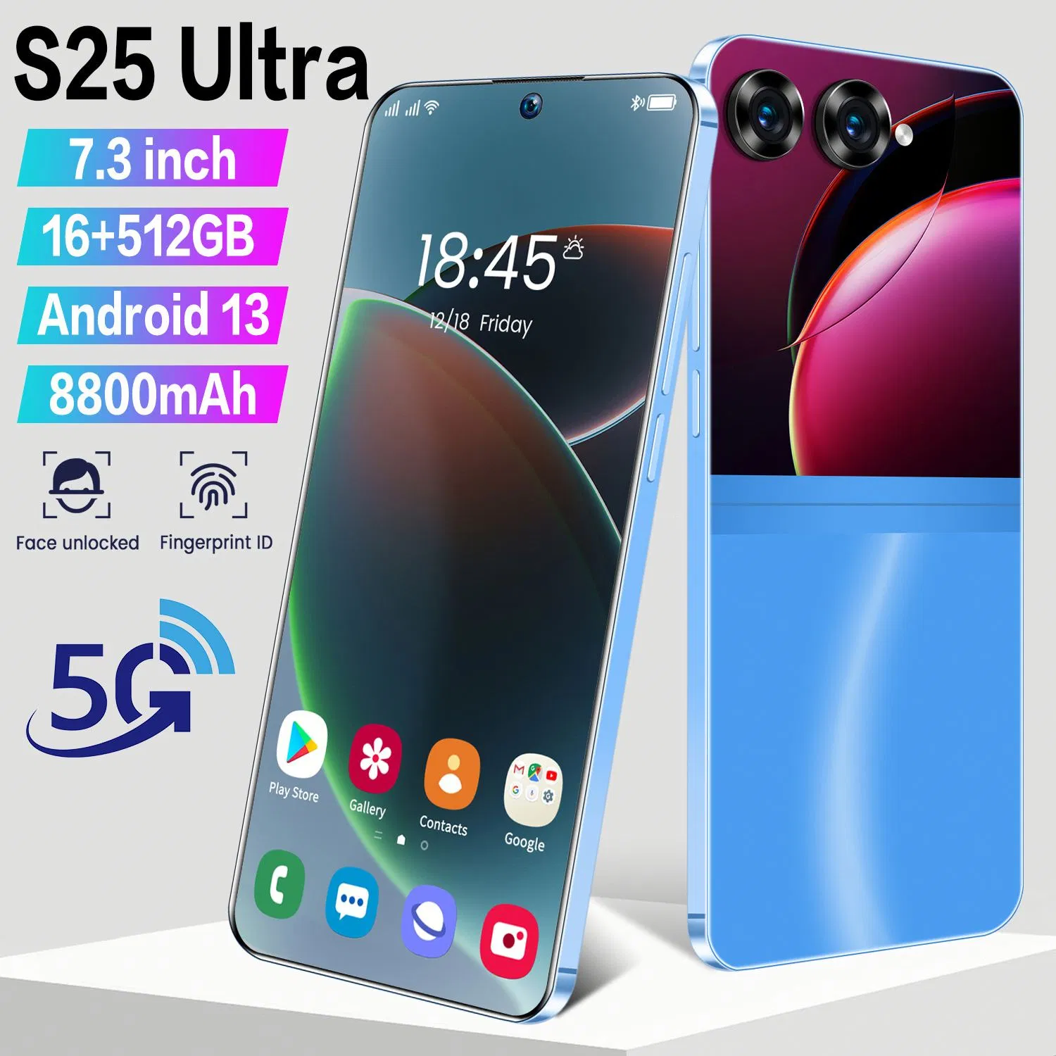 Смартфон Android с кнопкой, 5G, 16 ГБ ОЗУ, 1 ТБ ПЗУ