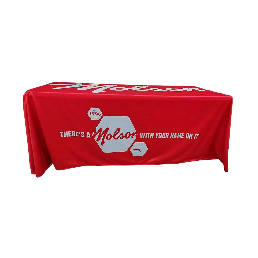 Custom Design Indoor and Outdoor Promotional Rectangle Table Cover Stretch Table Cloth with Your Logo