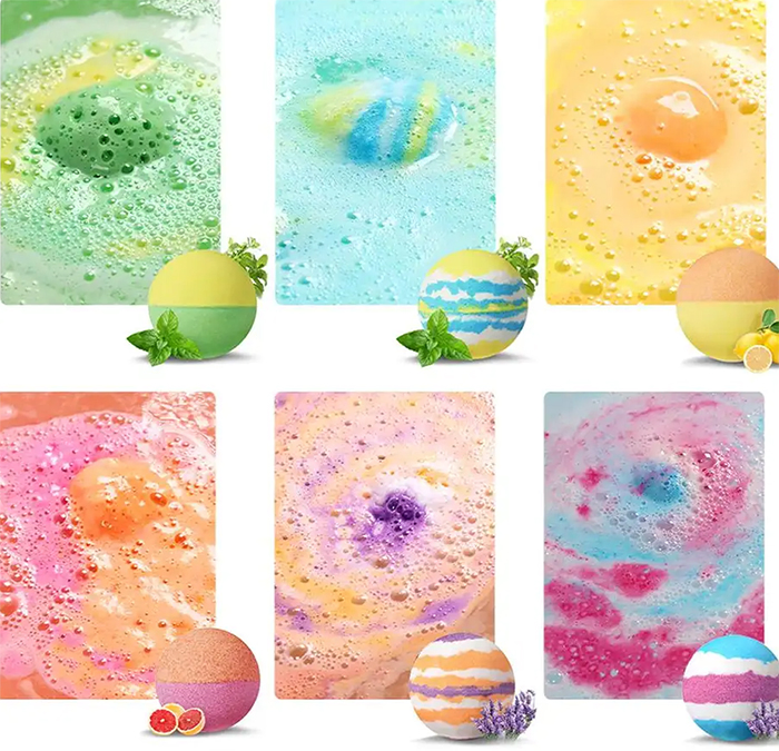 Online Wholesale and Retail Fizzer Bubble Double Color Bath Bombs Wholesale Bubble Bath Fizzer Ball for Kids Dinosaur-Shaped Bath Fizzer 9PCS in Gift Box