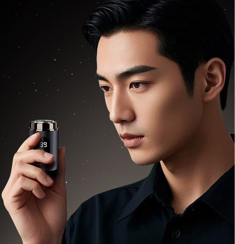Smart Mini Portable Electric Shaver for on-The-Go Grooming