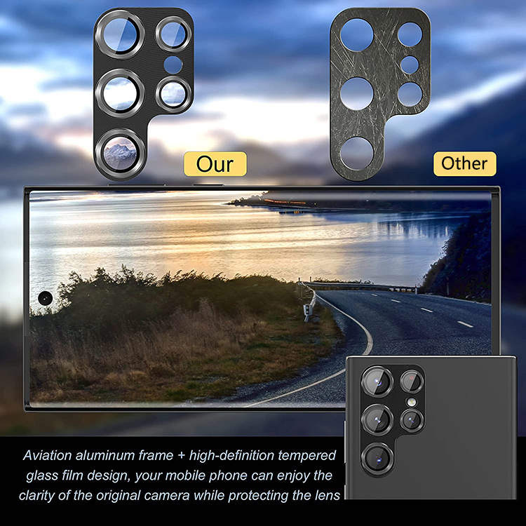 Защитное стекло для камеры Samsung Galaxy S22 Ultra