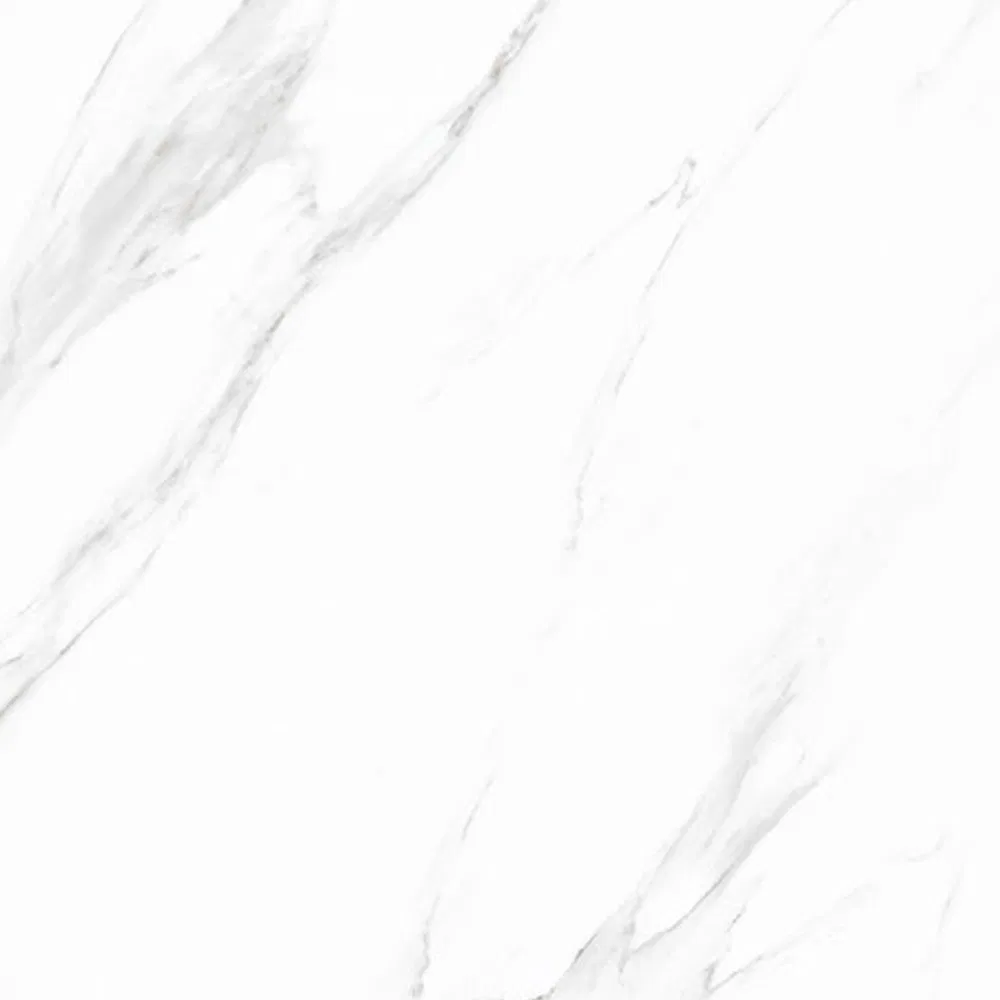 Плитка для пола белая мраморная полированная 600x600 мм