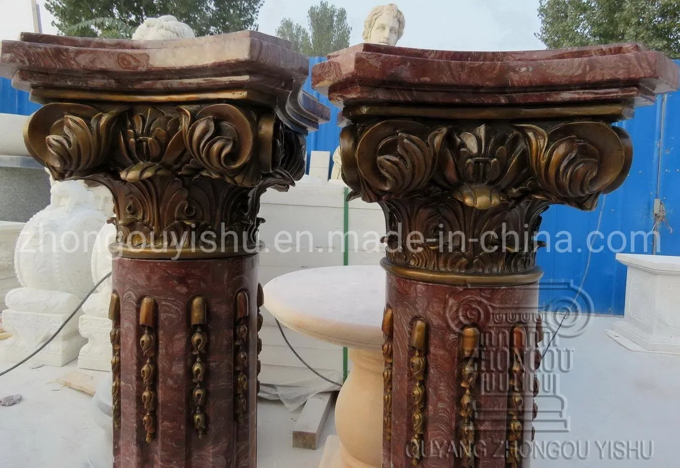 Stone Marble Granite Home Decoration Pedestal Column