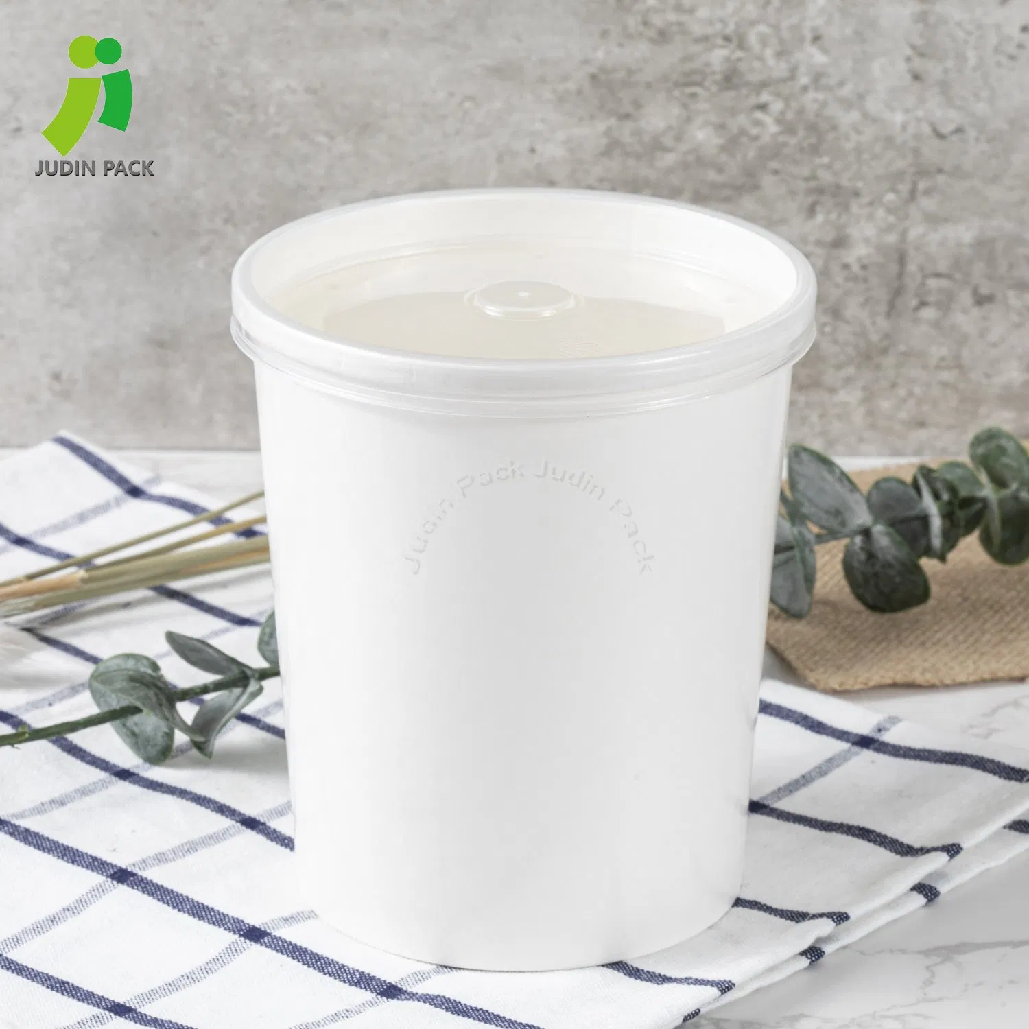 Environmentally Friendly Paper Take Away Paper Soup Cup with Customized Logo