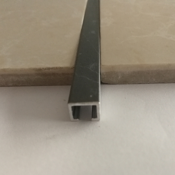 Stainless Steel Tile Trim with Marble Pattern