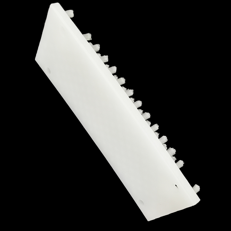 White Nylon Tufted Strip Brush Industrial Seal Cleaning Strip Brush