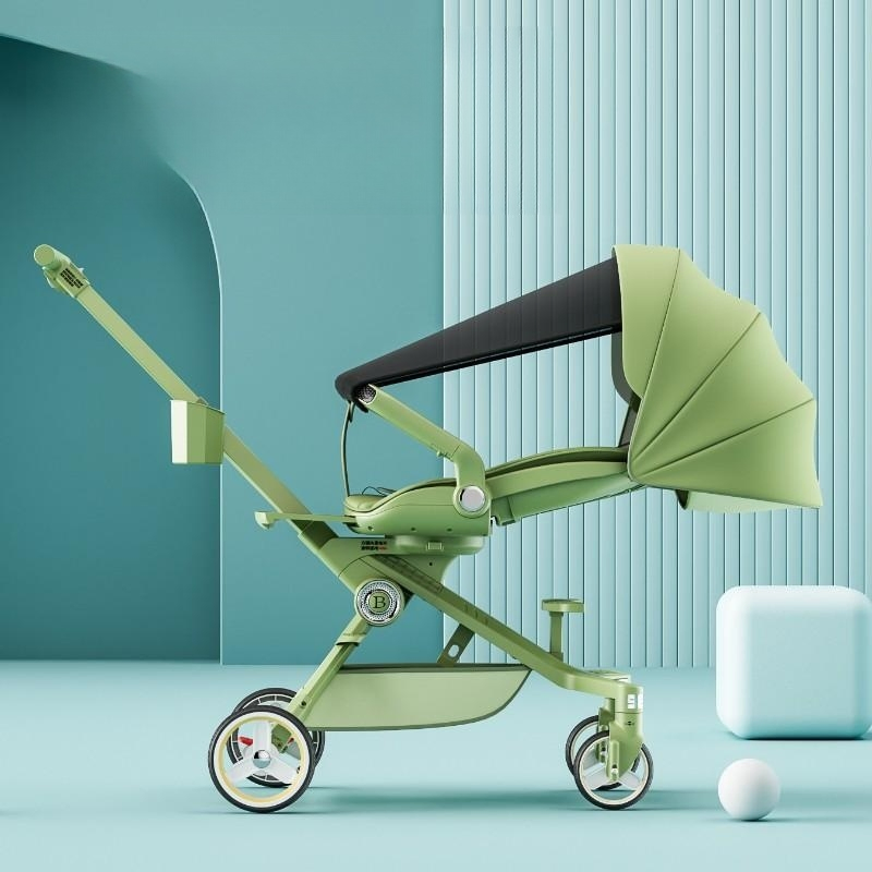 Hot Sale Lightweight Pushchair One-Touch Folding Infant Pram Baby Stroller