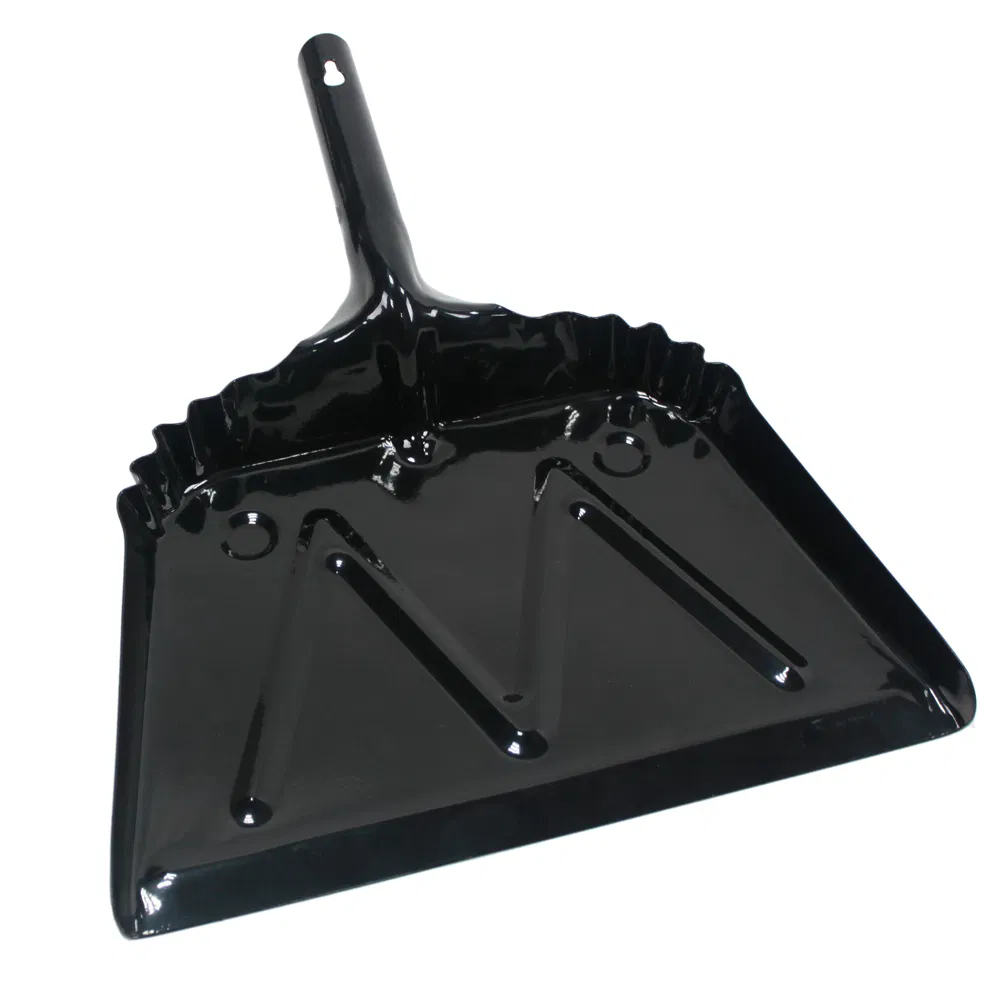 Heavy Duty Metal Dustpan for Commercial Use - 12 & 16 Inch