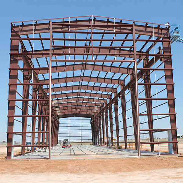 Steel Structural Platform Warehouse Design Clear Span Without Middle Column Steel Shed