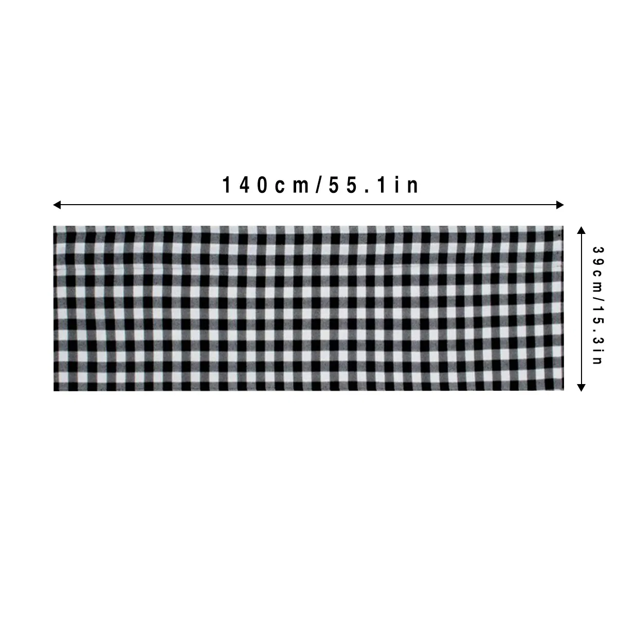 Stylish Black, White, and Red Checkered Light-Blocking Curtains