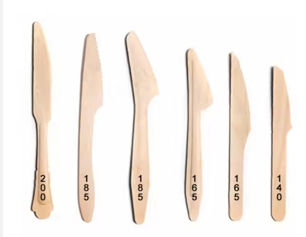 2025 New Arrival Wood Cutlery Birch Material Disposable Wooden Spoon