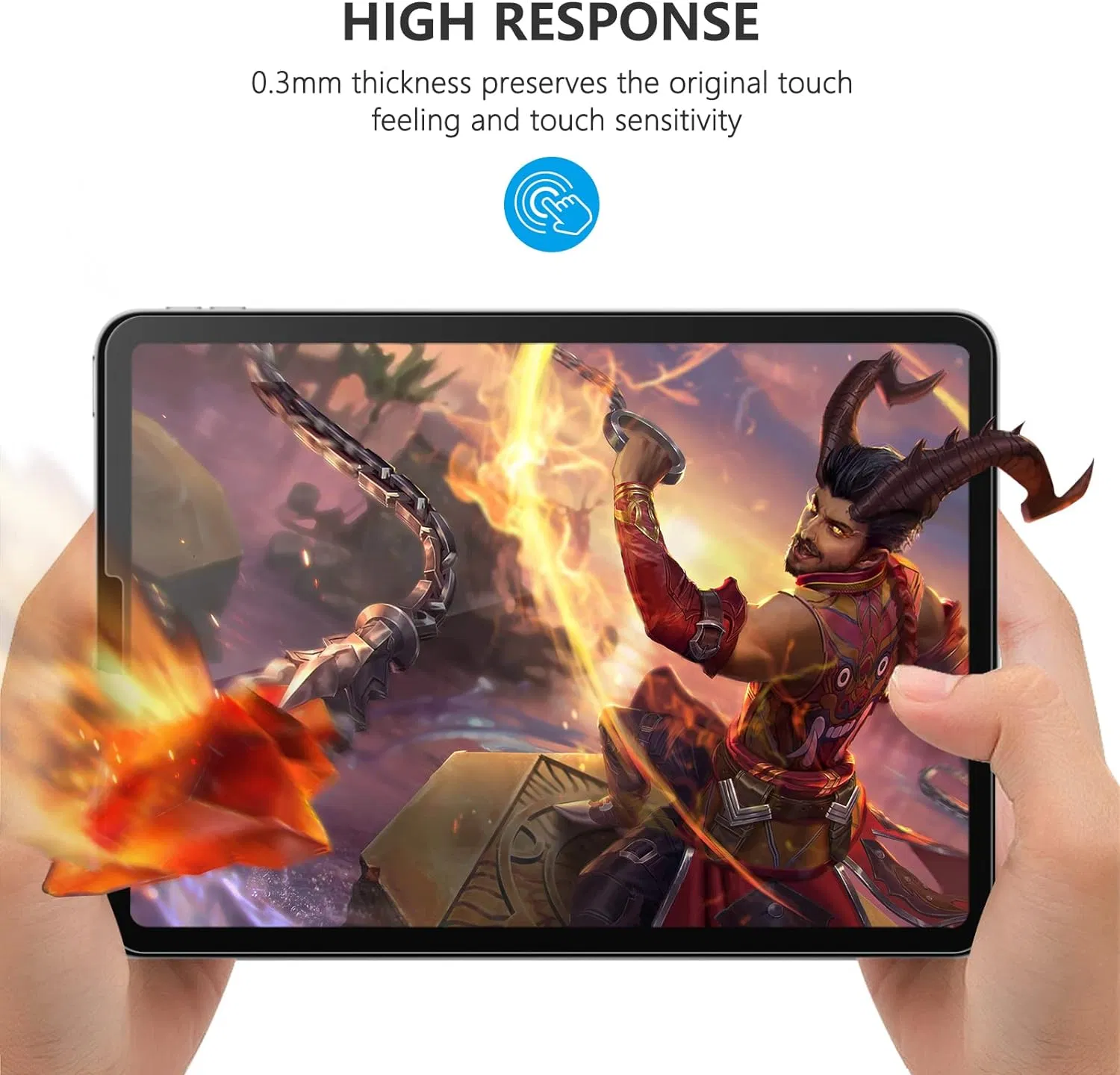 Защитное стекло для iPad 12.9 дюймов, антиблик и защита от синего света