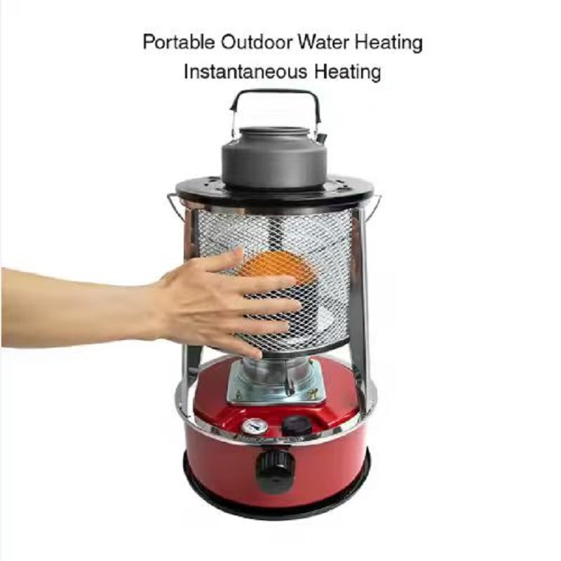2-in-1 Portable Camping Butane Kerosene Heater Gas Powered Small Outdoor Heater
