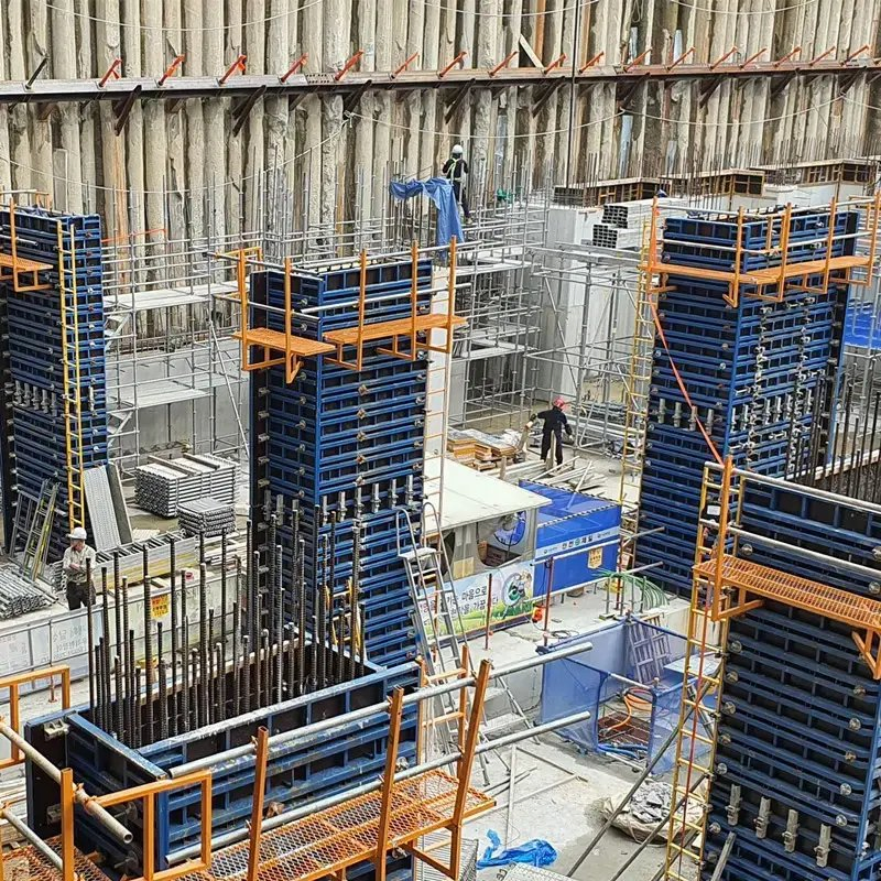 Customized Steel Formwork for Wall, Slab, Column Concrete Forms Steel Shutter