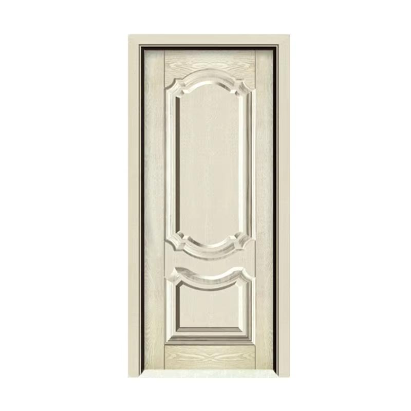 Modern Solid Wood Door for Bedroom Interior Wooden Door with Frame and Accessories