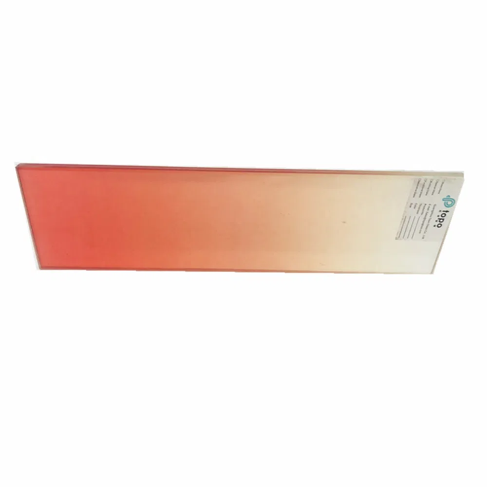 Wholesale Gradient Orange Safety Laminated Building Glass for Construction (LG-TP)