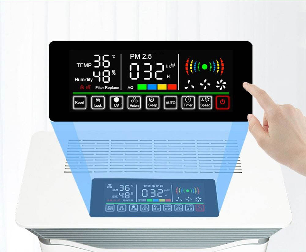 Hot Selling 2 Year Warranty Circle HEPA Filter Ionizer Personal Air Purifier