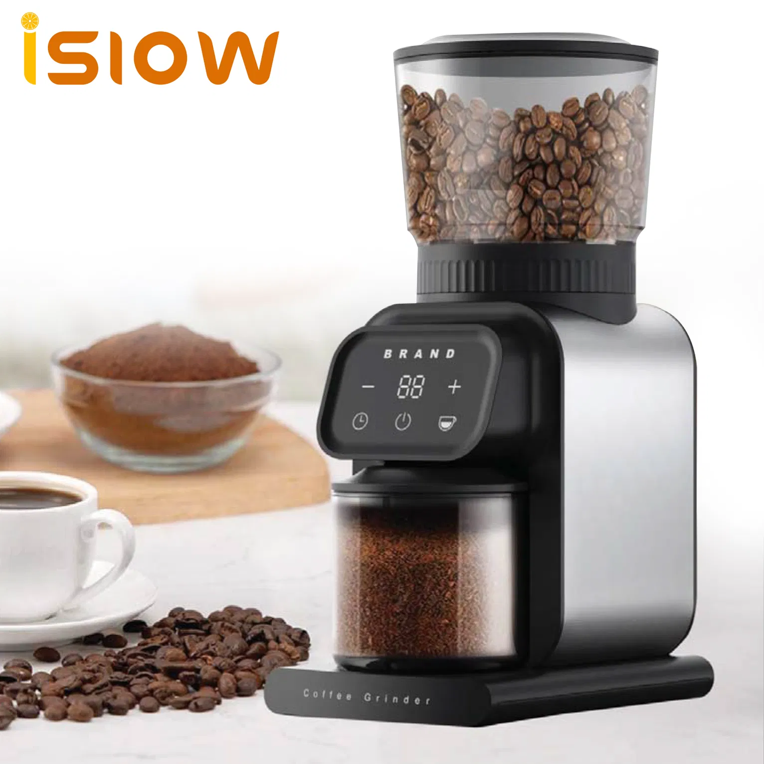 Cg-001 High Quality Electric Burr Coffee Grinder Multifunctional Blender for Household Use Wholesale