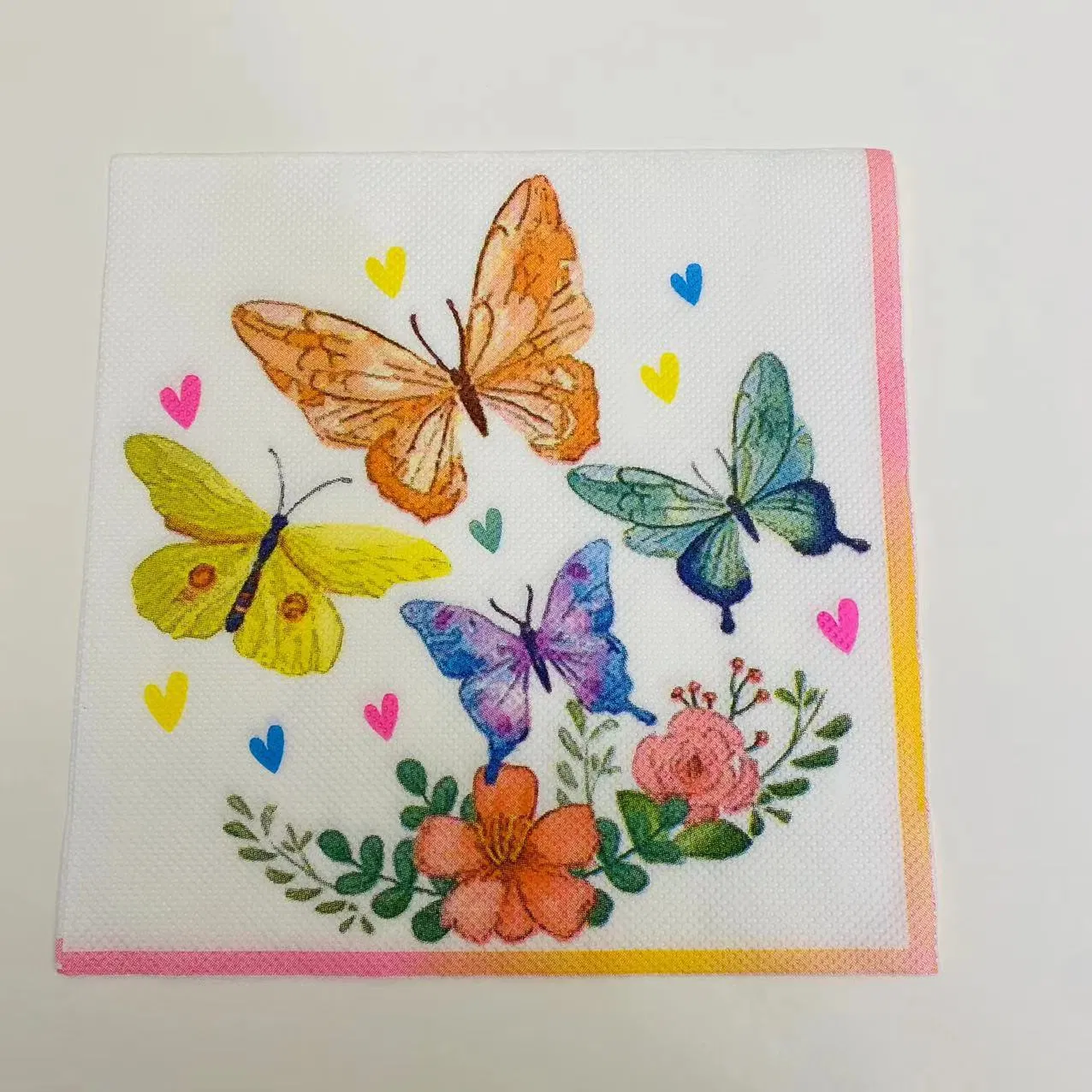 Luxurious Smooth Linen Feel Soft Multi Ply Paper Printing Napkin Paper