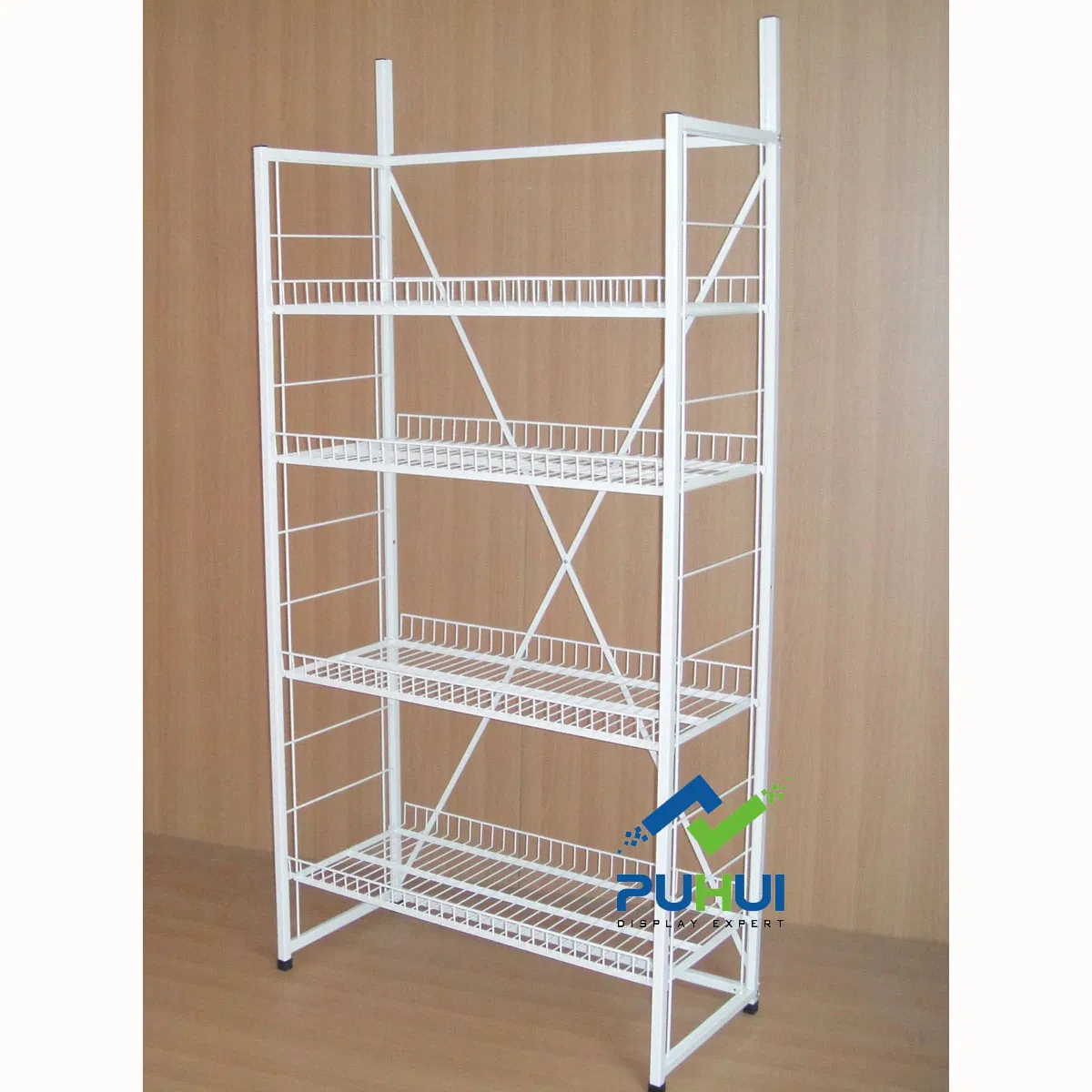 Multi Layers Metal Floor Display Stand for Retail Stores (PHY395)