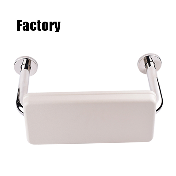 Norye Bathroom Toilet Backrest Wall Mounted Grab Bar Anti-Fall Stainless Steel and PU