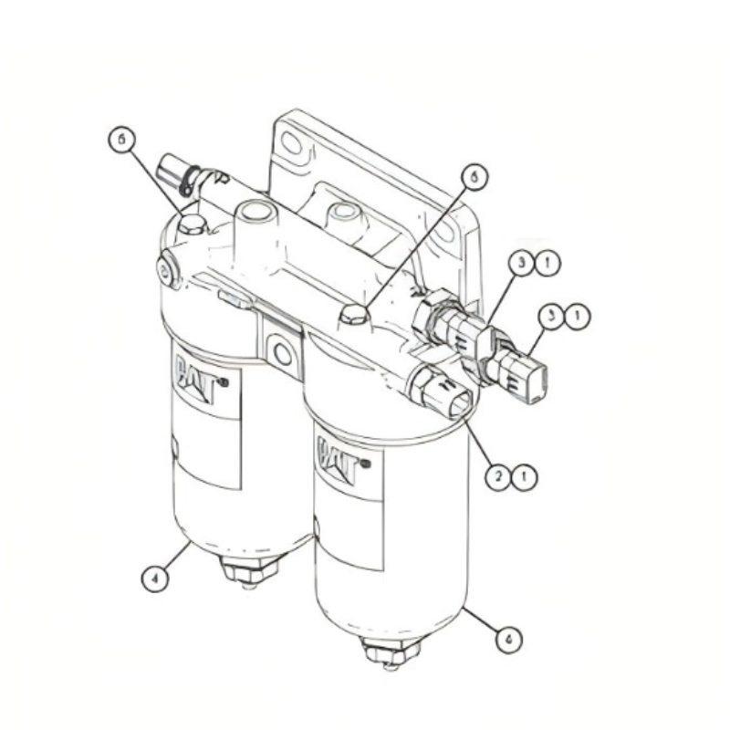 Топливный фильтр Auto Parts (511-5053, 525-9580, 523-4987, 434-5089)
