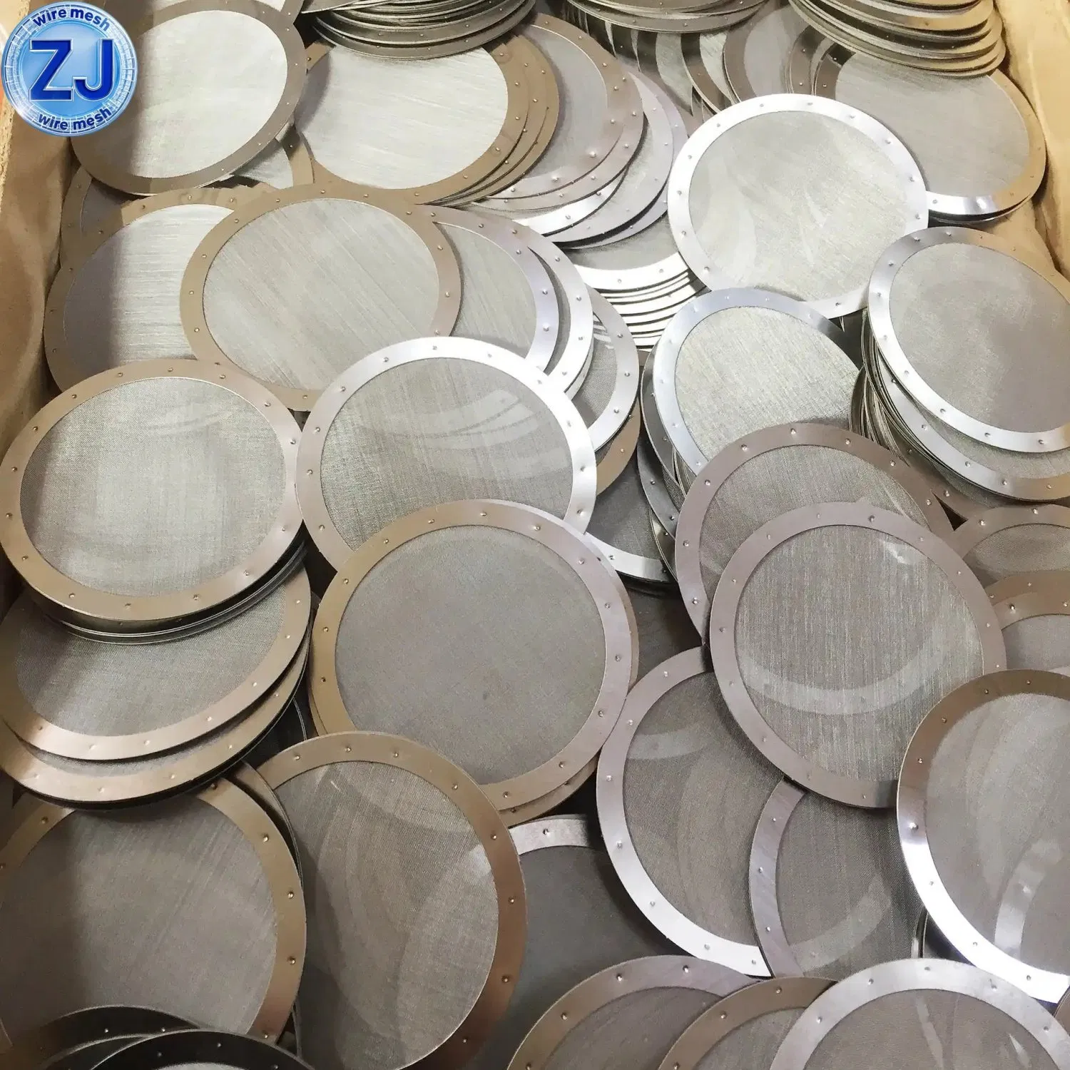 SUS 304, 316, 316L Multilayer Stainless Steel Spot Welding Woven Wire Mesh Filter Disc Pack for Filtration Sieve