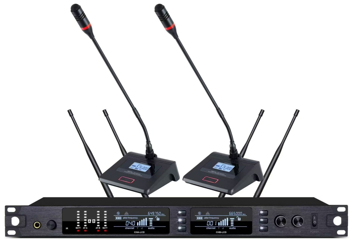 Act/IR/Sync Technology Outdoor Performance True Diversity Gooseneck Microphone