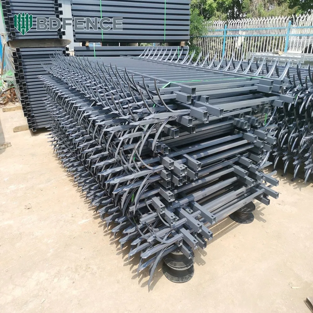 Metal Tubular Temporary WPC Vinyl PVC Composite Post Garden Steel Fence Zinc