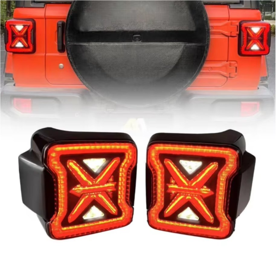 European Style 12V LED Tail Light for Jeep Wrangler JL (2018+) - Smoke Lens