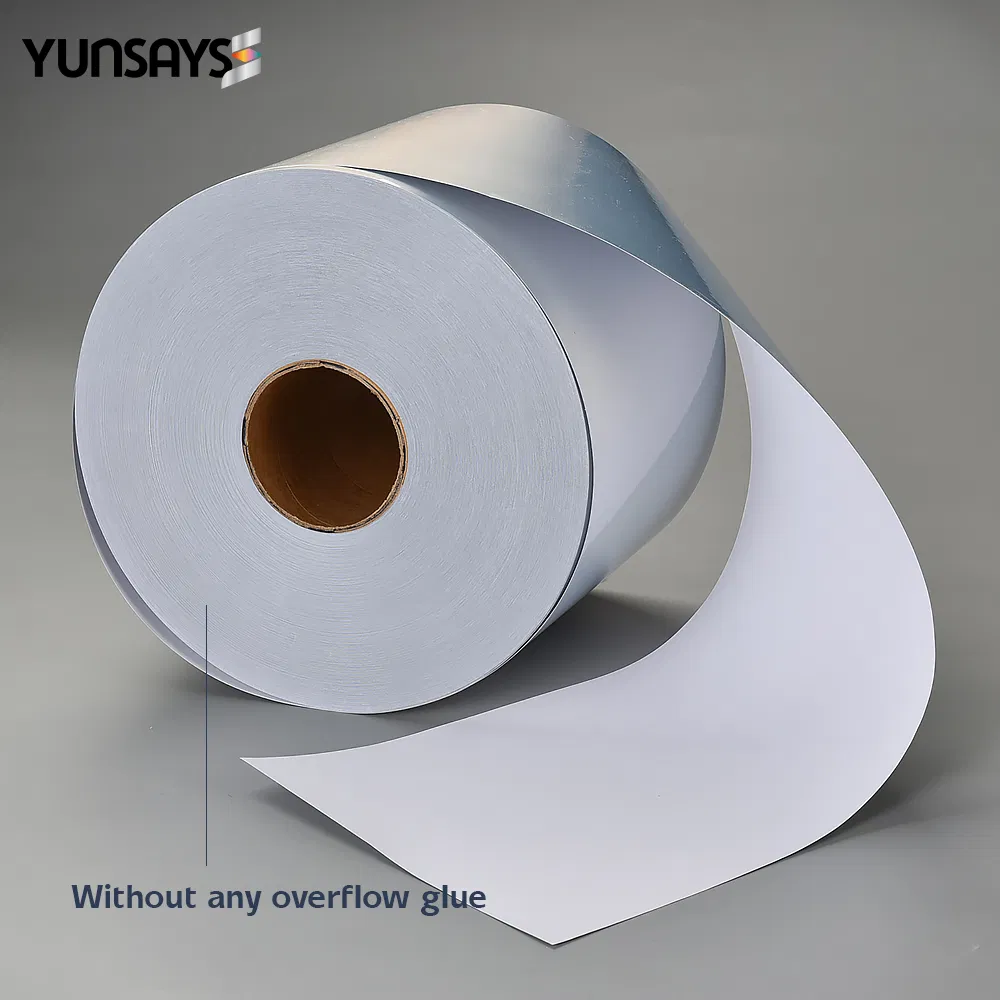 Die Cut Self Adhesive Inkjet Brushed Silver Label for Primera Lx1000 and Lx2000