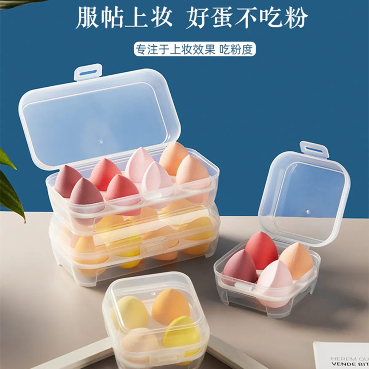 Powder Puff Gourd Drop Shape Oblique Cut Powder Puff Set Makeup Egg