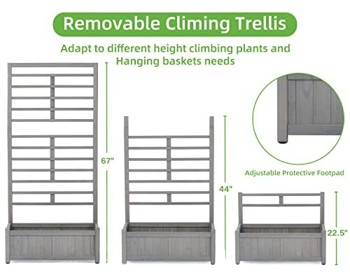Грядка приподнятая квадратная глазурованная кашпо для овощей