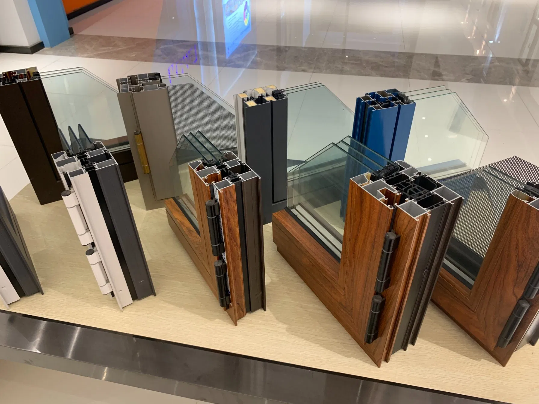 Aluminum Extrusion Profile Window Frame Casement Window Used for Construction Usage