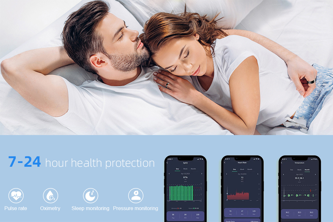 Умное кольцо Pensvox с отслеживанием здоровья и беспроводной зарядкой