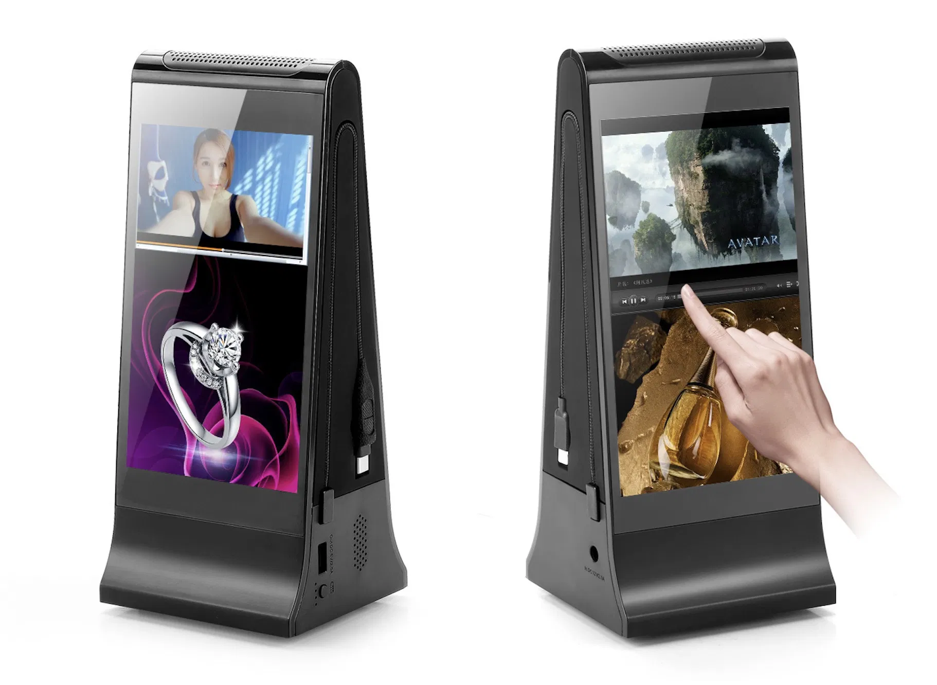 8-Inch Android 8.1 WiFi Remote Control Restaurant Desktop Power Bank Advertising Player