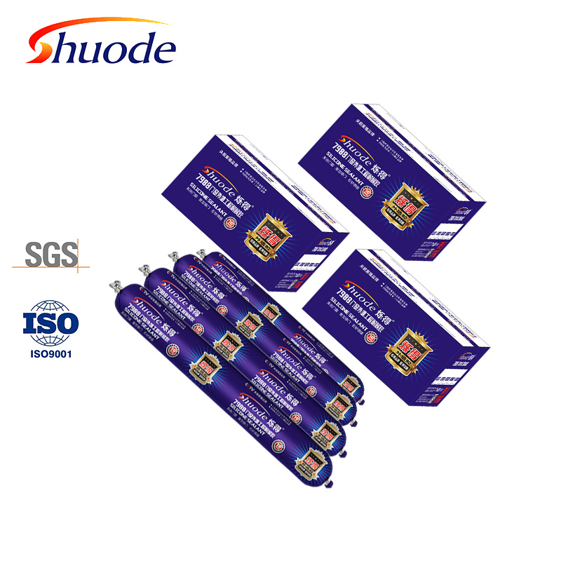 Neutral Silicone Sealant for Wood and Glass, Available in Clear