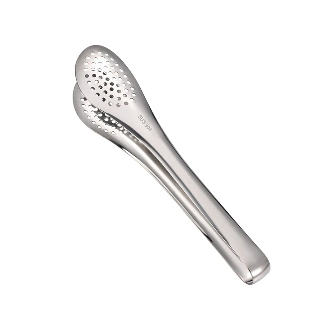 BBQ Tools Stainless Steel Exquisite Clip Household Anti-Scalding Food Barbecue Food Tongs Extended Bread Tongs