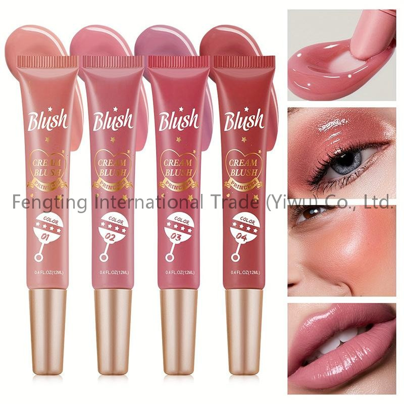 Liquid Blush Eye Shadow Cross-Border Explosion Lips and Cheeks with a Natural Slim Shine Bloom Blush