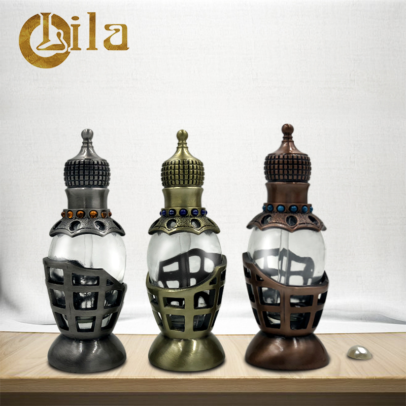 Classic Antique Metal Attar Bottle Arab Essential Oil Bottle