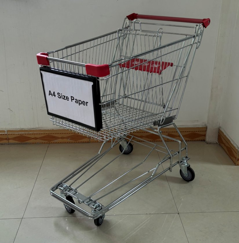 A4 Paper Trolley Advertisement Display Board